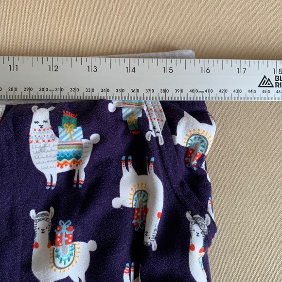 Cuddl Duds Henley Pajama 2 Piece Set Llama Gifts Womens M Joggers Pockets Purple - Picture 12 of 13